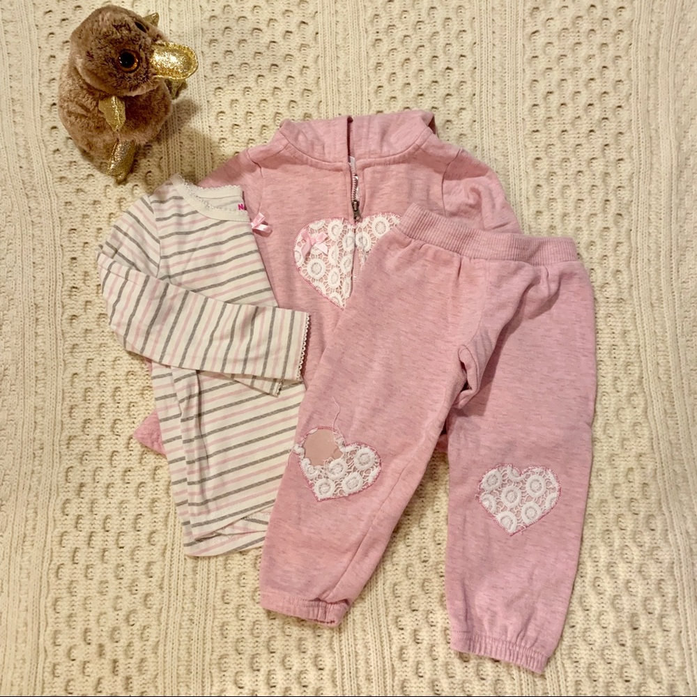 Toddler girls cotton sweats outfit
